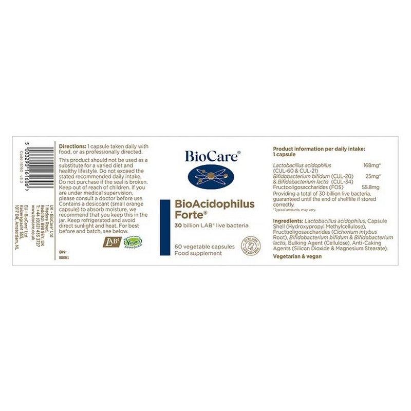BioCare BioAcidophilus Forte