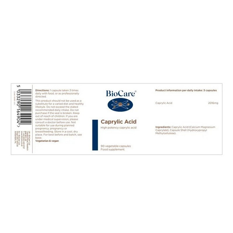 BioCare Caprylic Acid 90 Capsules