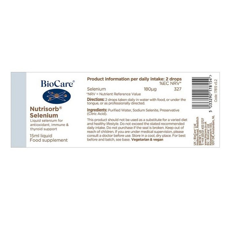 BioCare Nutrisorb®  Selenium 15ml Liquid Drops