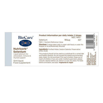 BioCare Nutrisorb®  Selenium 15ml Liquid Drops