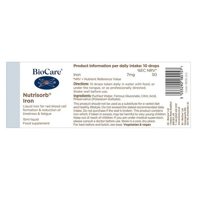 BioCare Nutrisorb® Iron 15ml