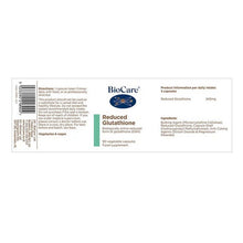BioCare Reduced Glutathione 90 Capsules