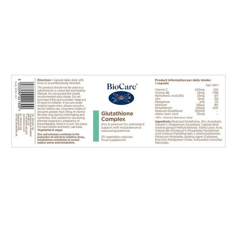 BioCare Glutathione Complex 30 Capsules