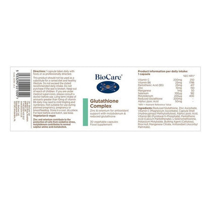 BioCare Glutathione Complex 30 Capsules