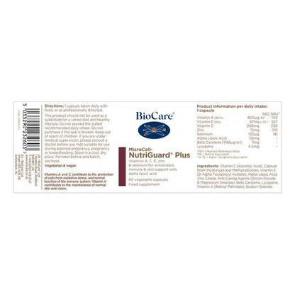 BioCare MicroCell® NutriGuard Plus (Antioxidant) 60 Capsules