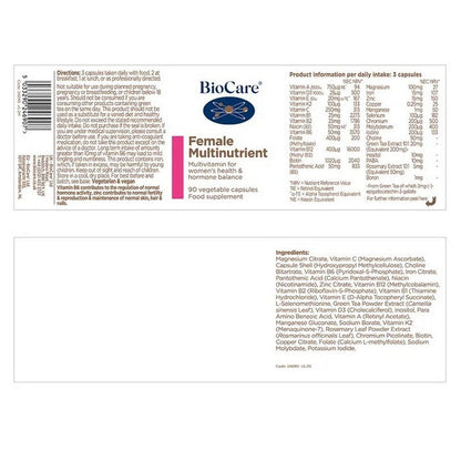 BioCare Female Multinutrient 90 Capsules