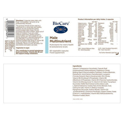BioCare Male Multinutrient 60 Capsules