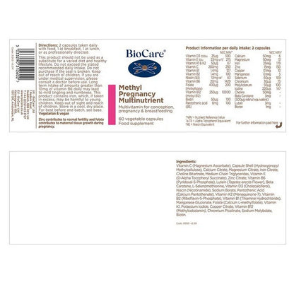 BioCare Methyl Pregnancy Multinutrient  60 Capsules