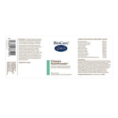 BioCare Cleanse NutriPowder 120g Powder