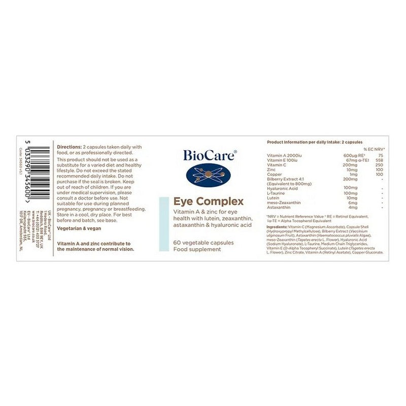 BioCare Eye Complex 60 Capsules