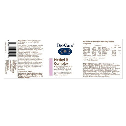 BioCare Methyl B Complex 60 Capsules