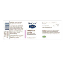BioCare Vitamin D3 1000iu 60 Capsules