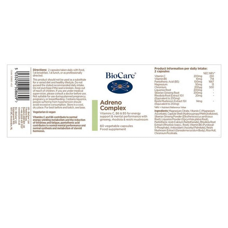 BioCare Adreno Complex 60 Capsules
