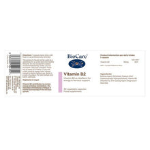 BioCare Vitamin B2 30 Capsules