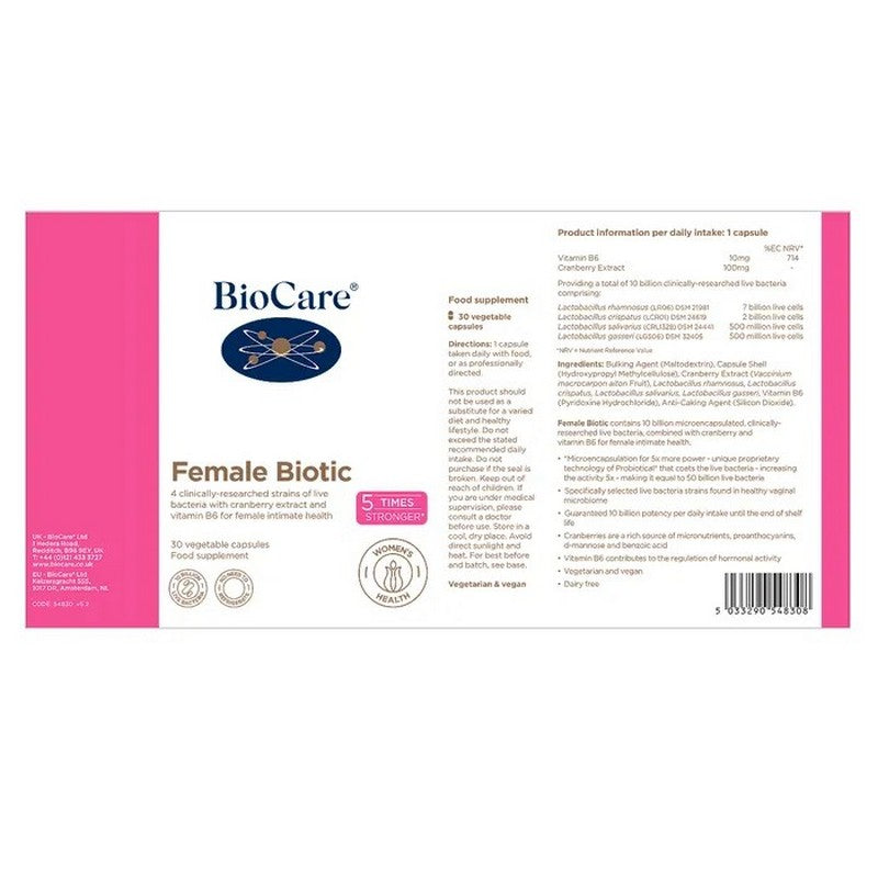 BioCare Female Biotic 30 Capsules