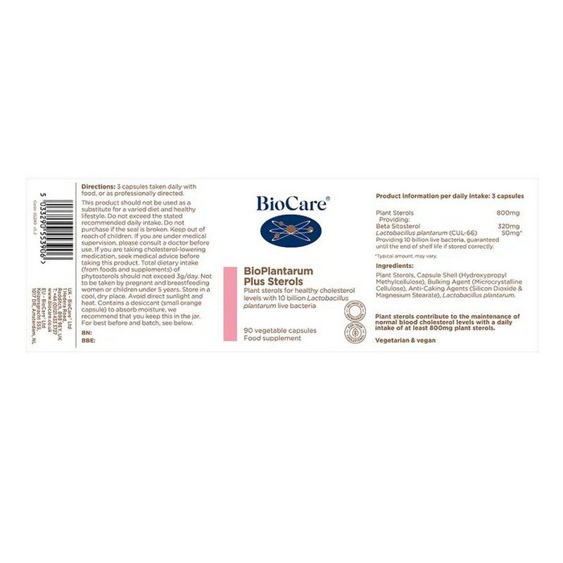 BioCare BioPlantarum Plus Sterols 90 Capsules