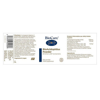 BioCare BioAcidophilus 60g Powder
