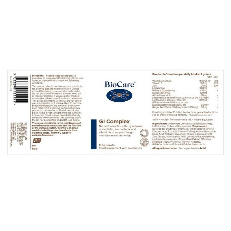 BioCare GI Complex 150g Powder