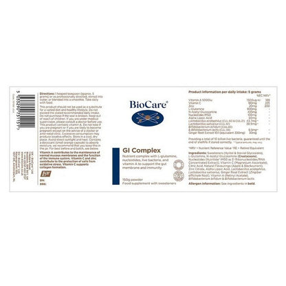 BioCare GI Complex 150g Powder