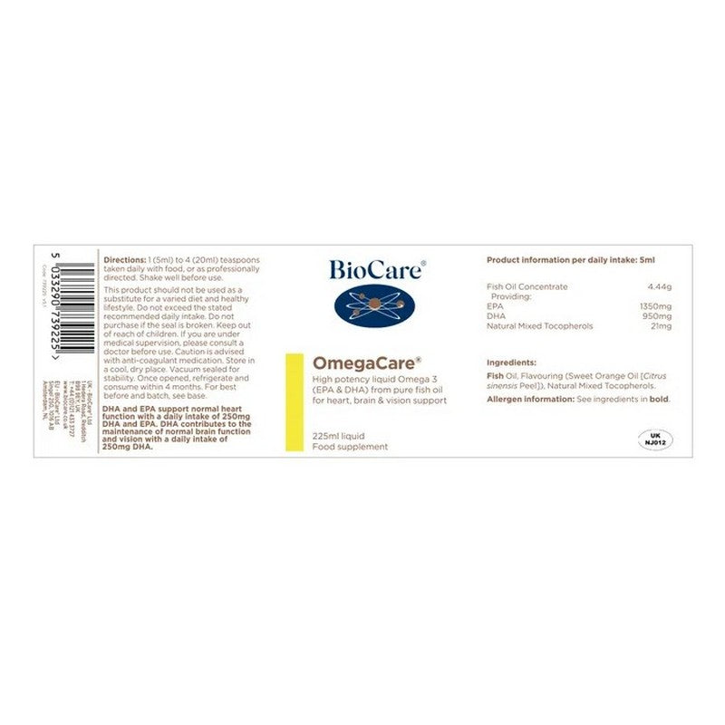 BioCare OmegaCare® 225ml Liquid