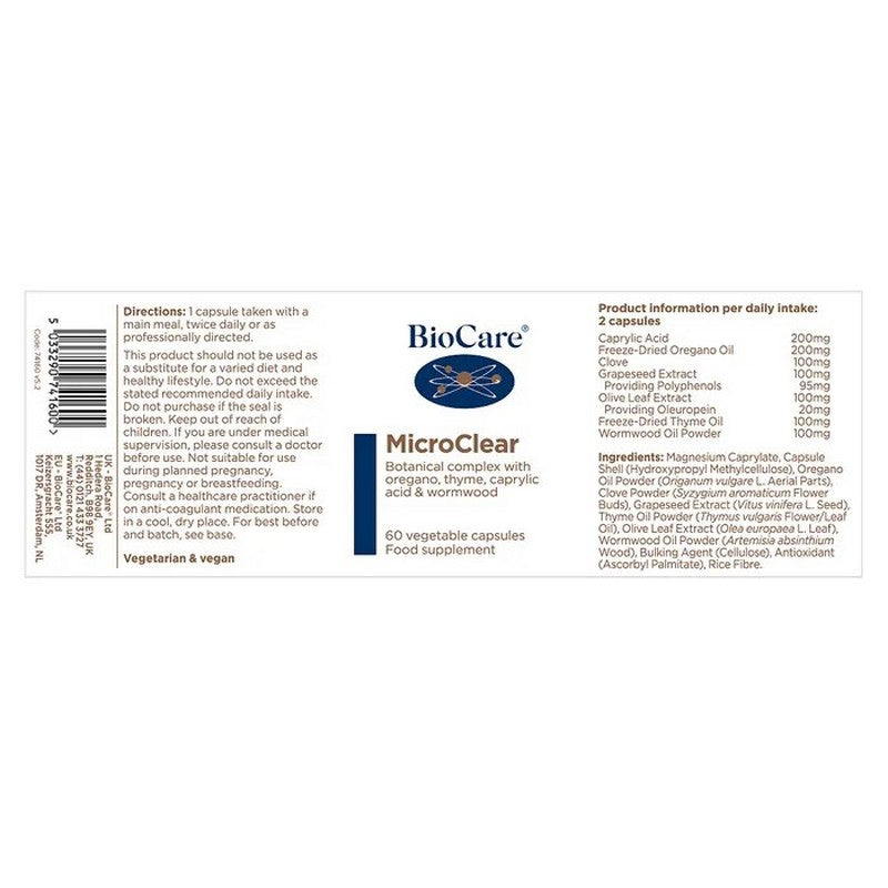 BioCare MicroClear 60 Capsules