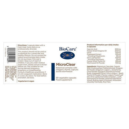 BioCare MicroClear 60 Capsules