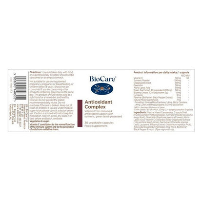 BioCare Antioxidant Complex 30 Capsules