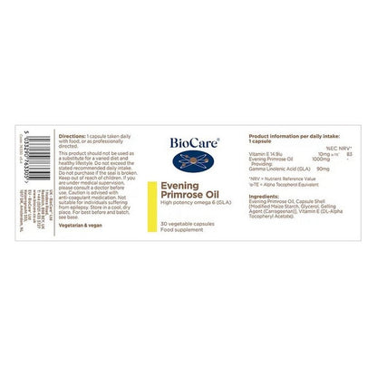 BioCare Evening Primrose Oil 30 Capsules