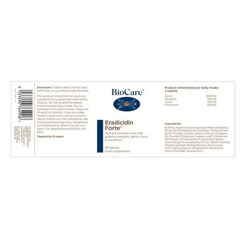 BioCare Eradicidin Forte® 90 Tablets