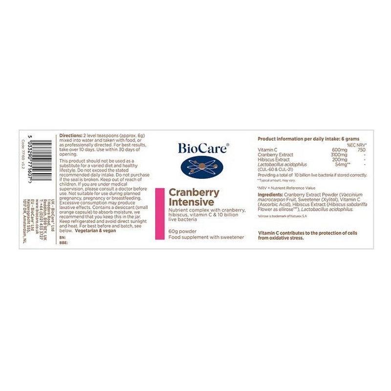 BioCare Cranberry Intensive 60g Powder