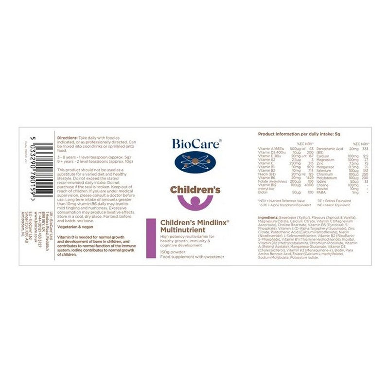 BioCare Children's Mindlinx® Multinutrient 150g