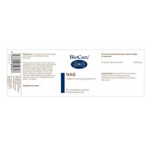 BioCare NAG (NAcetyl Glucosamine) 60 Capsules