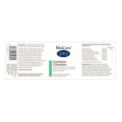 BioCare Cysteine Complex 60 Capsules