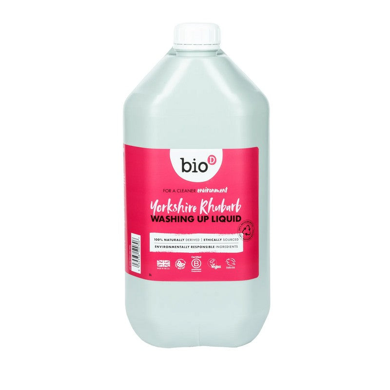 Bio-D Yorkshire Rhubarb Washing Up Liquid 5 Litre