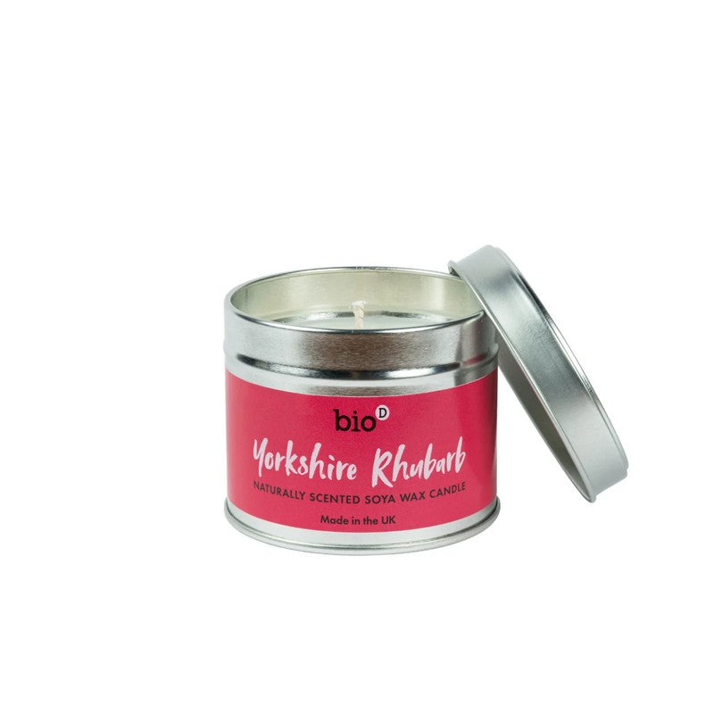 Bio-D Yorkshire Rhubarb Soya Wax Candle 160g