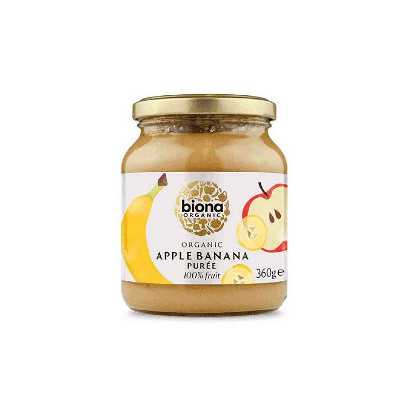Biona Organic Apple & Banana Puree -No added sugar 360g