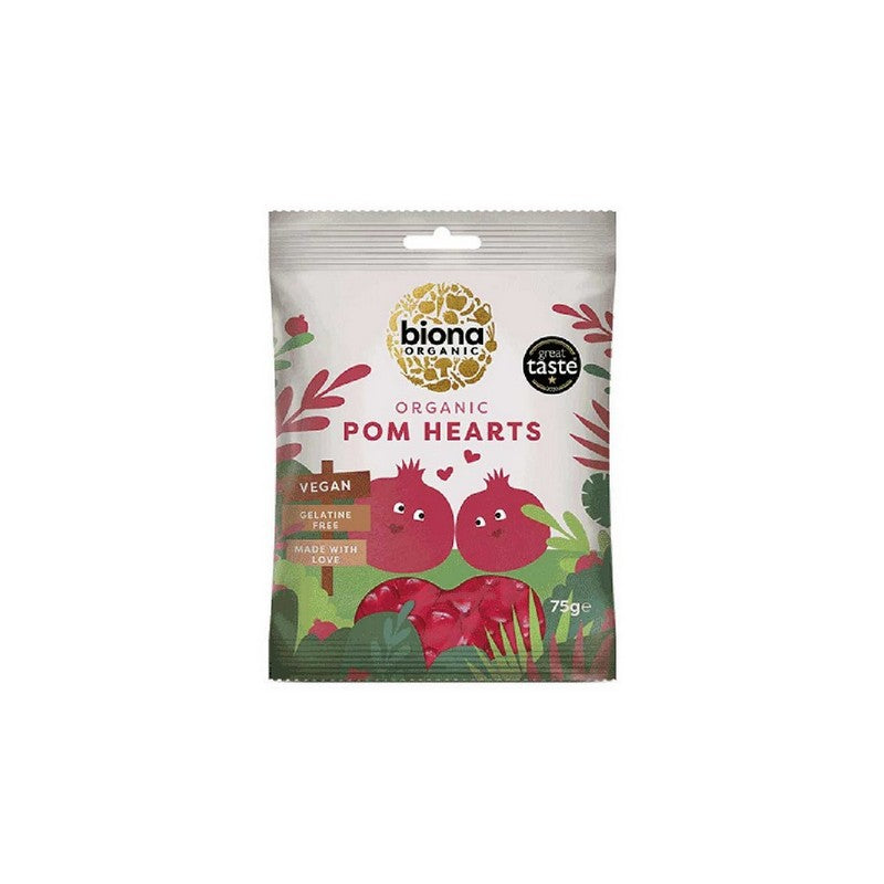 Biona Organic Vegan Pomegranate Hearts 75g
