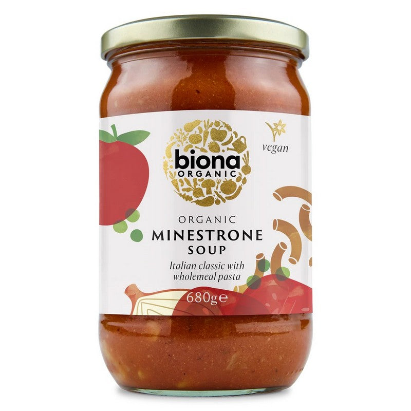 Biona Label Biona Organic Minestrone Soup 680g – Zen Health Foods