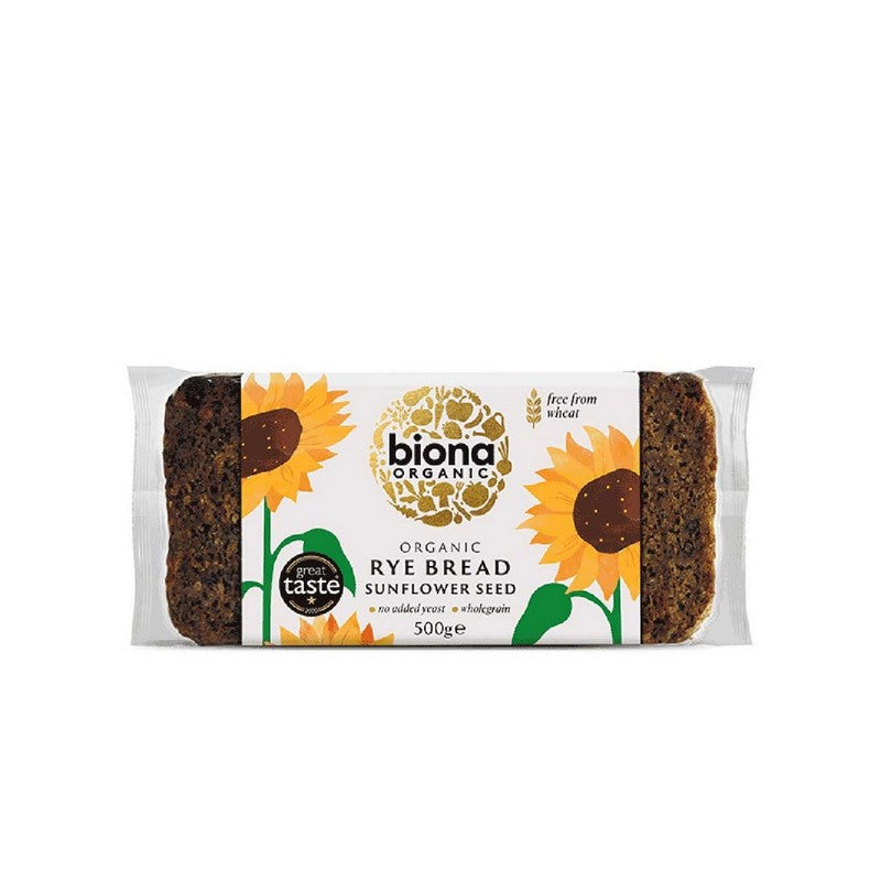 Biona Organic Rye Bread - Sunflower Seed - 500g