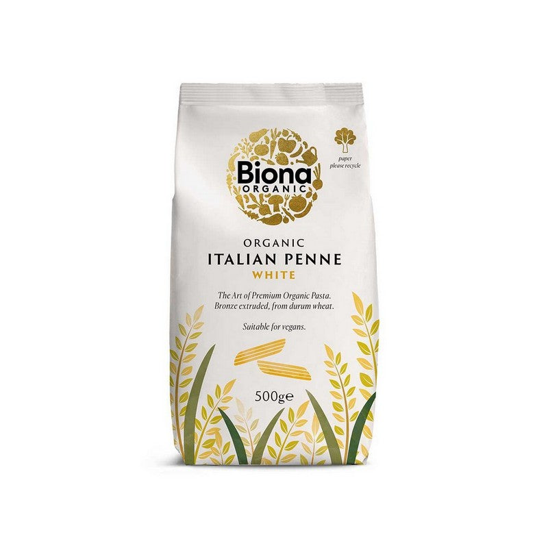 Biona Organic White Penne Pasta 500g
