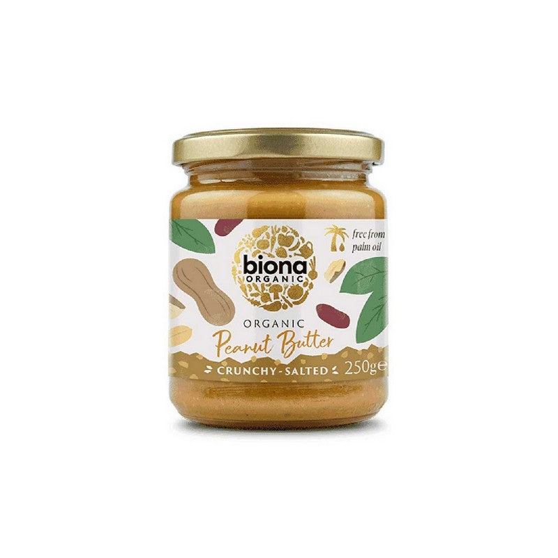 Biona Organic Peanut Butter Crunchy With Salt 250g