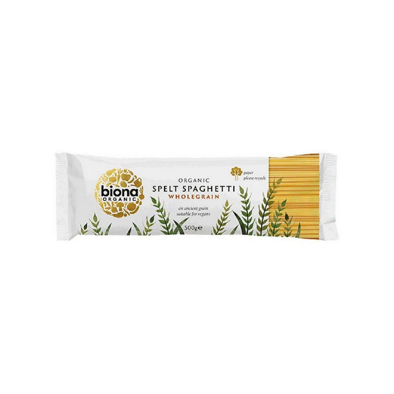 Biona Organic Wholegrain Spelt Spaghetti Pasta 500g