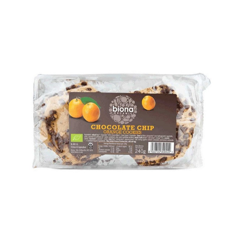 Biona Organic Chocolate Chip & Orange Cookies 240g