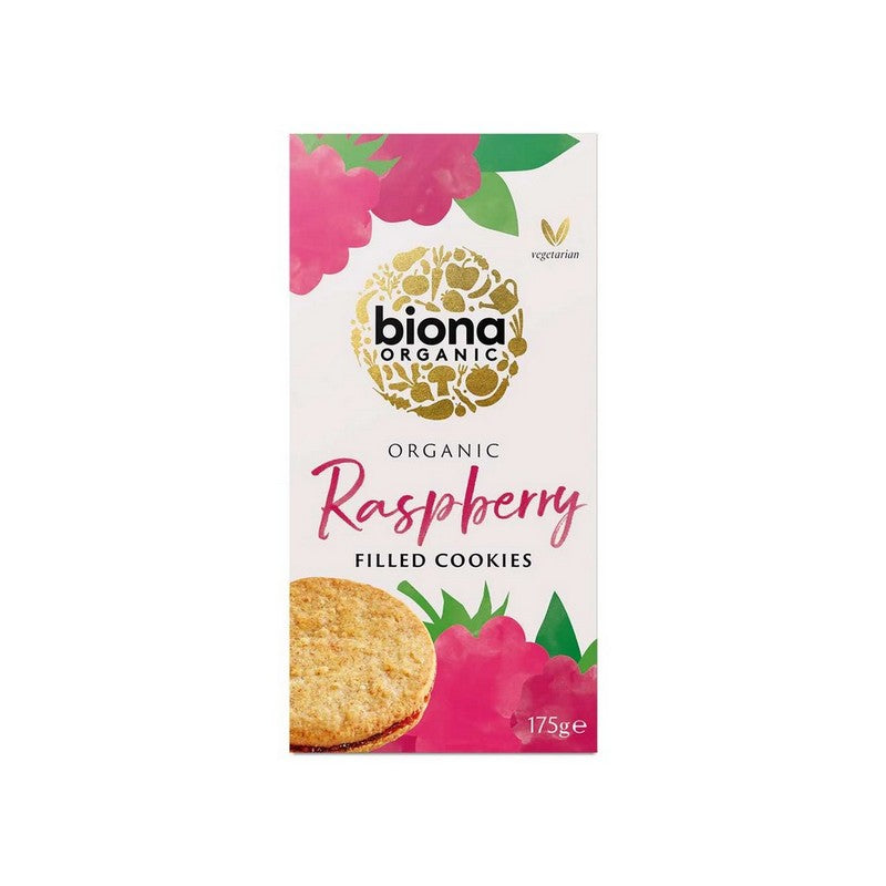 Biona Organic Raspberry Filled Cookies 175g
