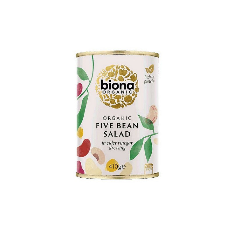 Biona Organic Five Bean Salad in Vinaigrette Dressing 410g