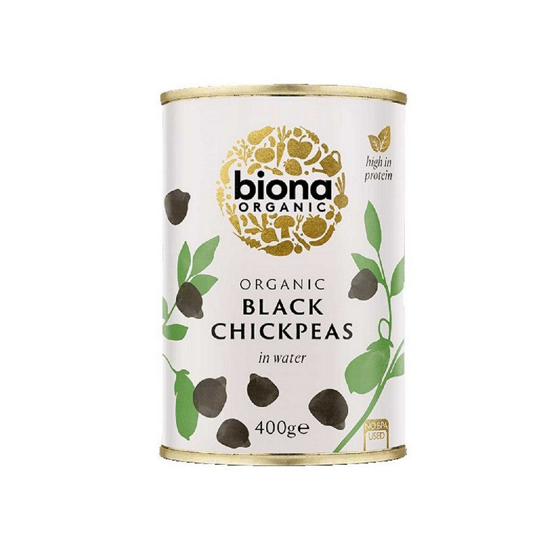 Biona Organic Black Chickpeas - 400g