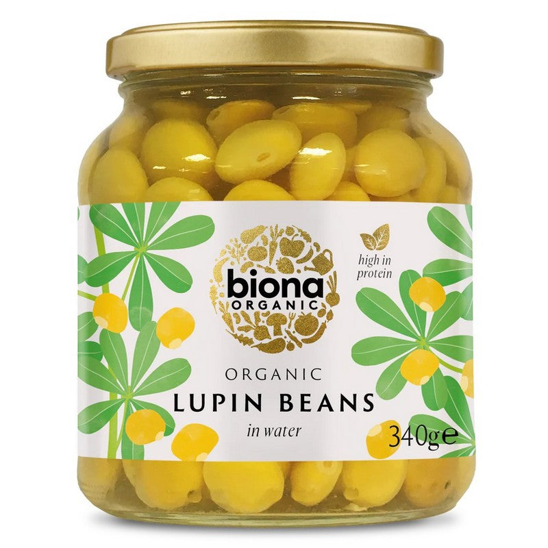 Biona Organic Lupin Beans in Glass Jar 340g