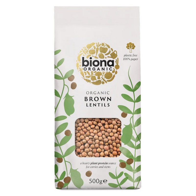 Biona Organic Brown Lentils 500g