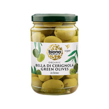 Biona Italian Bella di Cerignola Olives in Brine Organic 280g