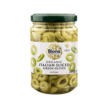 Biona Italian Sliced Green Olives in Brine Organic 280g